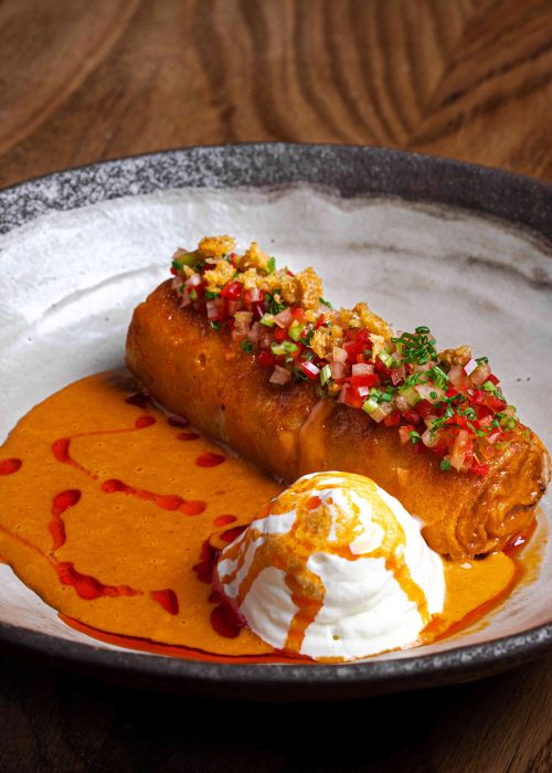Hortobágy-style stuffed crepe