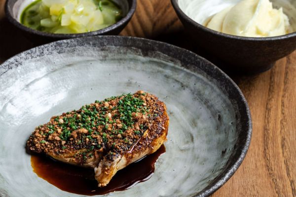 Spiced Roasted Chicken Breast with Crushed Peanuts
