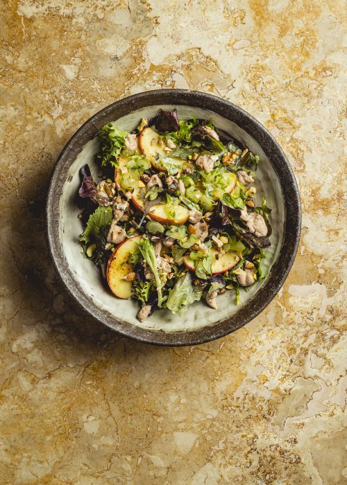 Autumn Mixed Salad with Apple and Seeds
