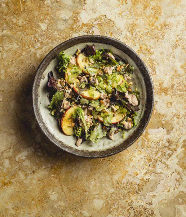 Autumn Mixed Salad with Apple and Seeds