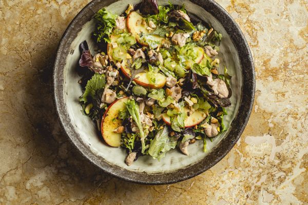 Autumn Mixed Salad with Apple and Seeds