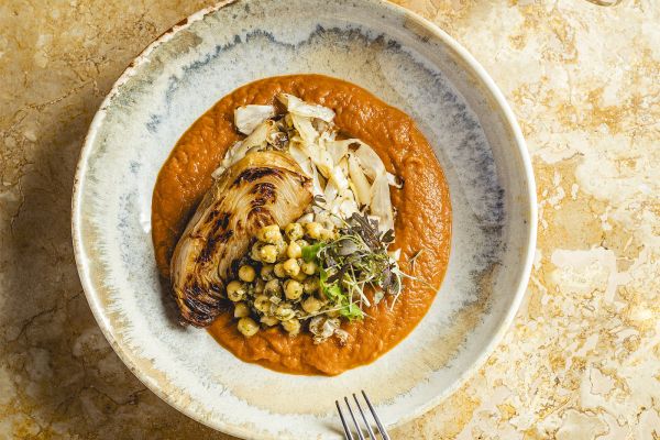 Tomato Cabbage with Chickpeas