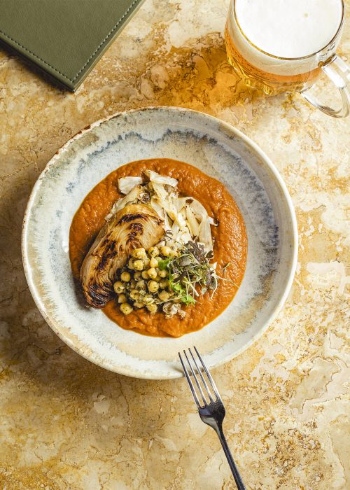 Tomato Cabbage with Chickpeas