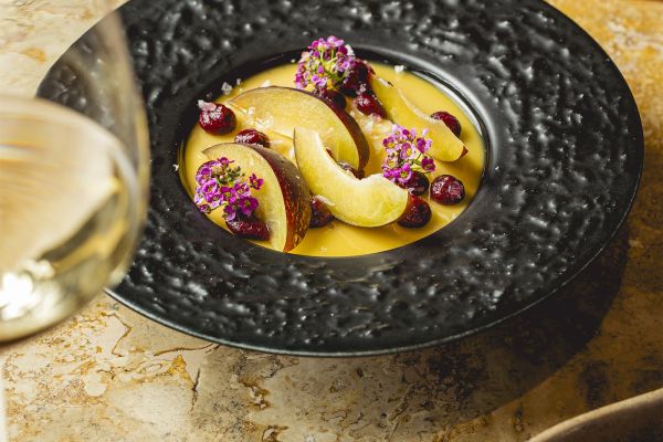 Foie gras pâté with Tokaji Aszú, seasonal fruit and buttered brioche