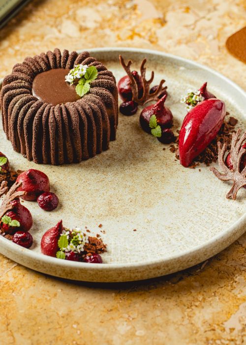 Black Forest Magic with Sour Cherries and Vanilla Cream