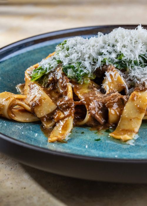 Tépett marhás pappardelle